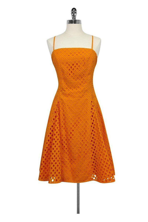 Current Boutique-Maeve - Orange Eyelet Dress Sz 4