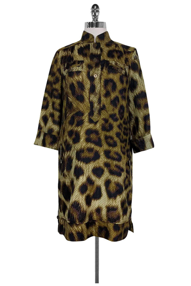 Current Boutique-Magaschoni - Animal Print Shift w/ Pockets Sz S