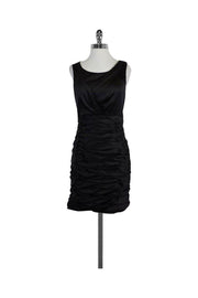 Current Boutique-Marc New York by Andrew Marc - Black Ruched Fitted Dress Sz 8