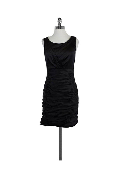 Current Boutique-Marc New York by Andrew Marc - Black Ruched Fitted Dress Sz 8