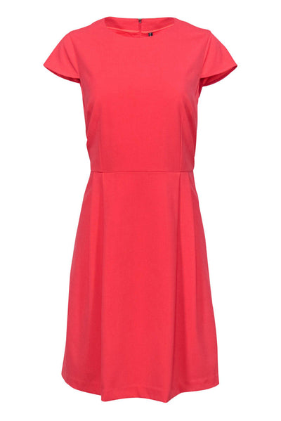 Current Boutique-Marc New York by Andrew Marc - Bright Coral A-Line Cap Sleeve Dress Sz 10