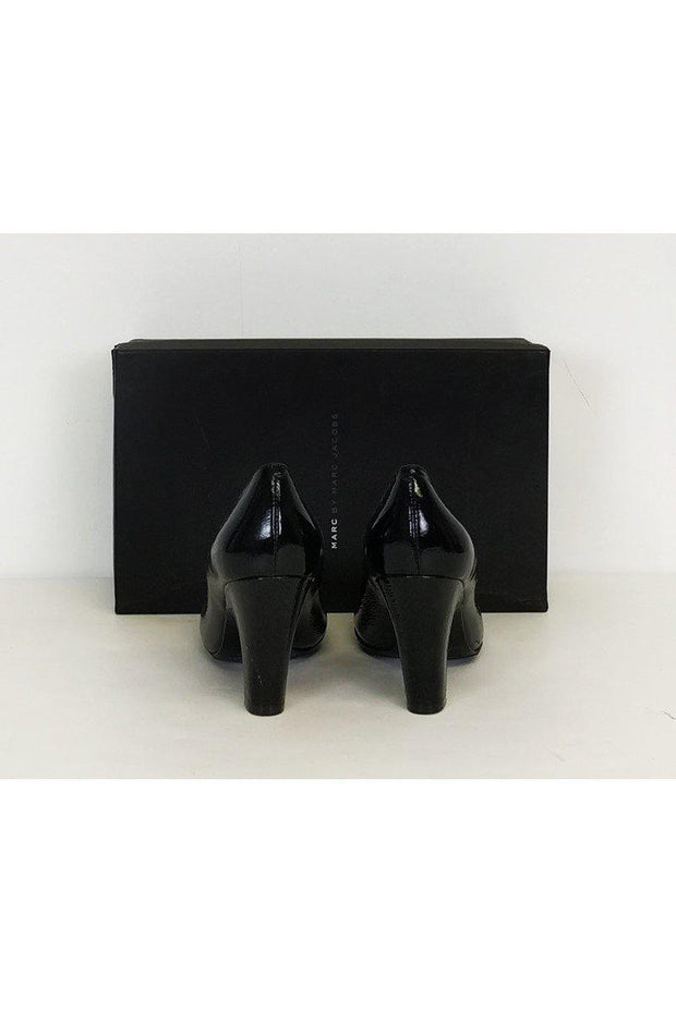 Current Boutique-Marc by Marc Jacobs - Black Leather Heels Sz