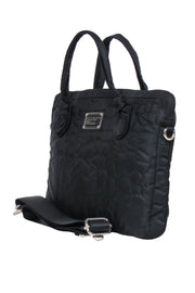 Current Boutique-Marc by Marc Jacobs - Black Logo Quilted Laptop Bag