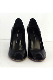 Current Boutique-Marc by Marc Jacobs - Black Patent Leather Peep Toe Pumps Sz 6