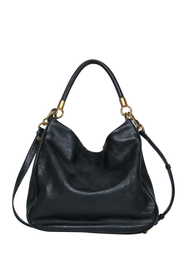 Current Boutique-Marc by Marc Jacobs - Black Pebbled Leather Convertible Carryall