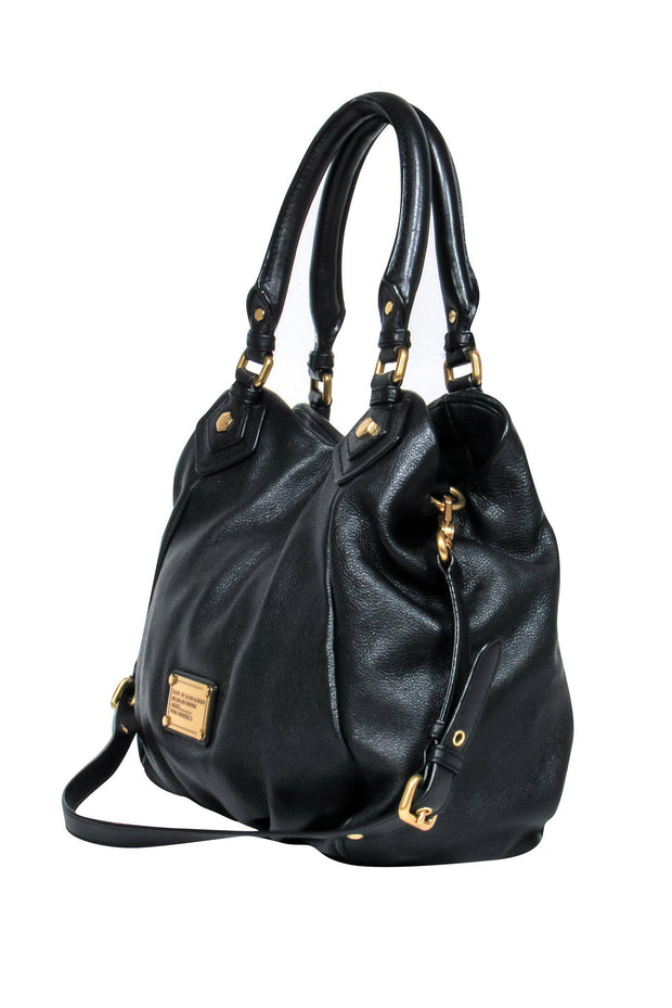 Current Boutique-Marc by Marc Jacobs - Black Pebbled Leather Convertible Satchel