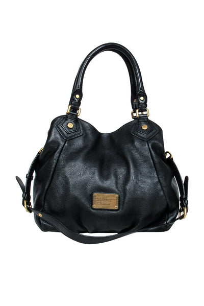 Current Boutique-Marc by Marc Jacobs - Black Pebbled Leather Convertible Satchel