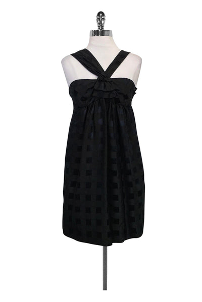 Current Boutique-Marc by Marc Jacobs - Black Plaid Halter Dress Sz 4