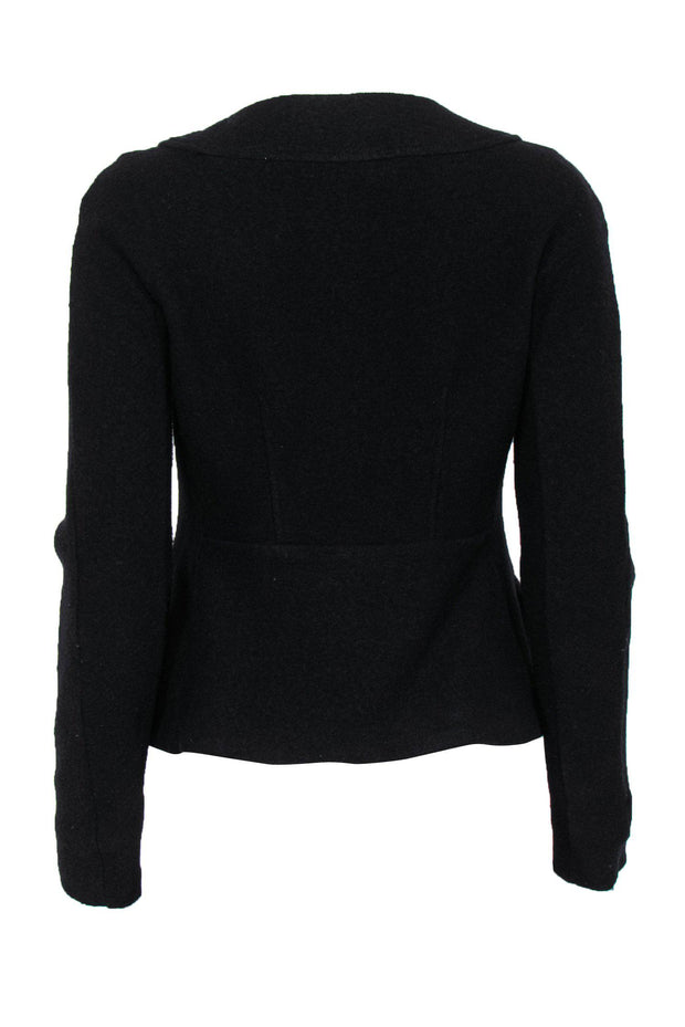 Current Boutique-Marc by Marc Jacobs - Black Wool Rounded Collar Jacket Sz S