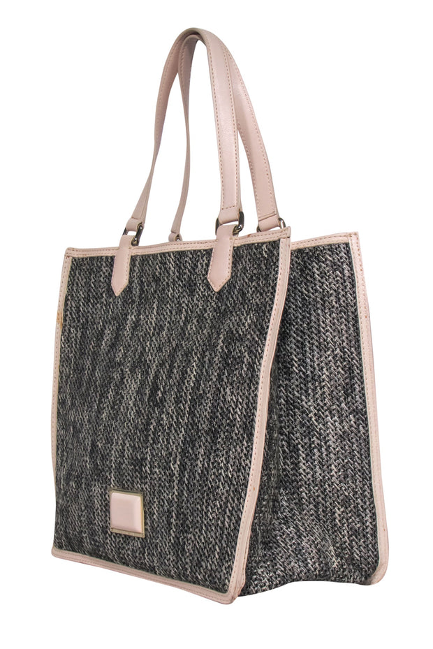 Current Boutique-Marc by Marc Jacobs - Brown Woven Textile Tote w/ Nude Leather Trim