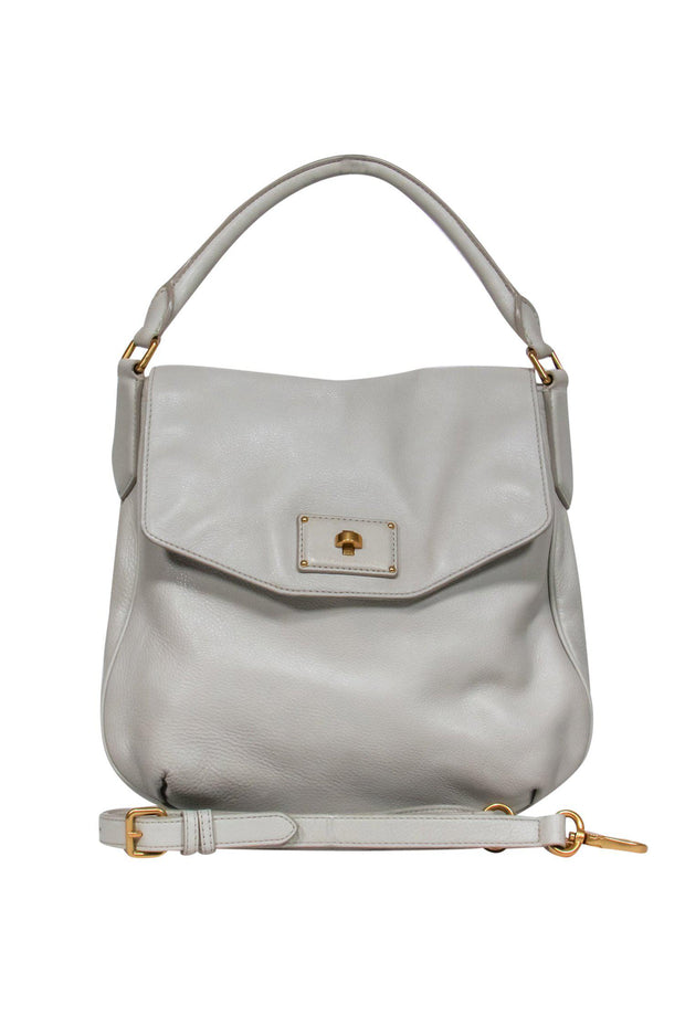 Current Boutique-Marc by Marc Jacobs - Cream Pebbled Leather Convertible Satchel