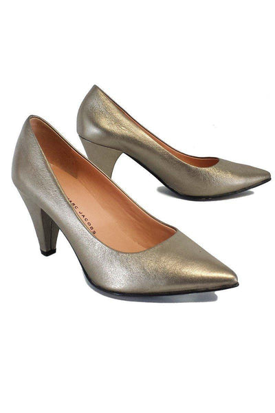 Current Boutique-Marc by Marc Jacobs - Metallic Leather Pumps Sz 7