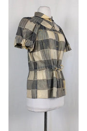 Current Boutique-Marc by Marc Jacobs - Metallic Plaid Top Sz 6