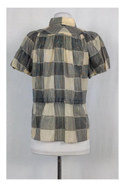 Current Boutique-Marc by Marc Jacobs - Metallic Plaid Top Sz 6