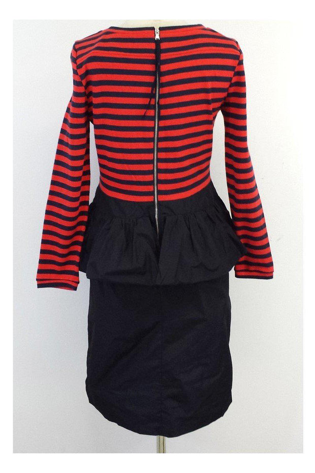 Current Boutique-Marc by Marc Jacobs - Navy & Red Striped Dress Sz 10