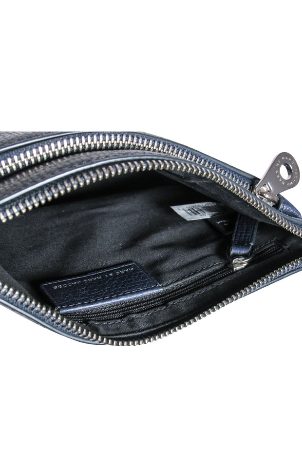 Current Boutique-Marc by Marc Jacobs - Navy Textured "C-Lock" Crossbody Bag