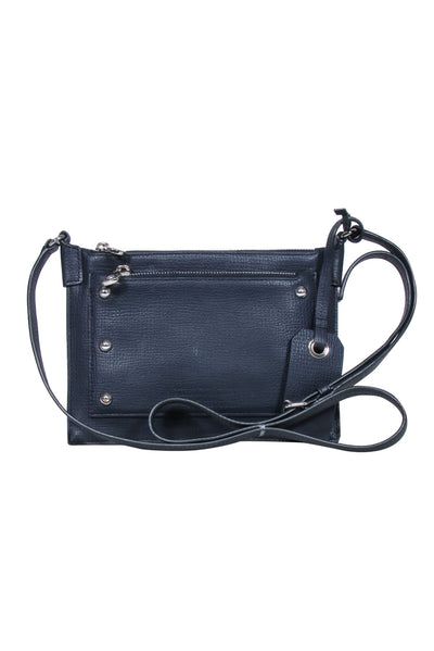 Current Boutique-Marc by Marc Jacobs - Navy Textured "C-Lock" Crossbody Bag