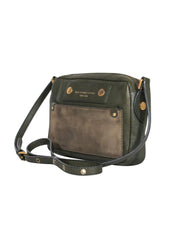 Current Boutique-Marc by Marc Jacobs – Olive Green w/ Suede Front Crossbody Bag