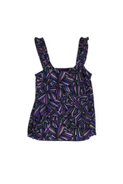 Current Boutique-Marc by Marc Jacobs - Purple, Blue & Green Print Tank Sz S