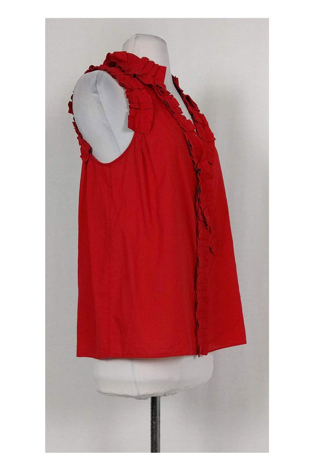 Current Boutique-Marc by Marc Jacobs - Red Ruffle Tank Top Sz M