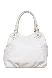 Current Boutique-Marc by Marc Jacobs – White & Gold Satchel