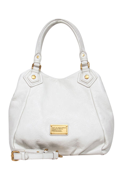 Current Boutique-Marc by Marc Jacobs – White & Gold Satchel