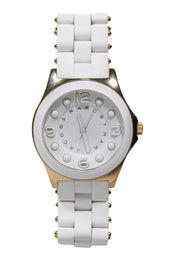 Current Boutique-Marc by Marc Jacobs - White Rubber Coated Link Watch