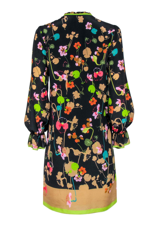 Current Boutique-Marccain - Black w/ Multicolor Floral Print Dress Sz 2