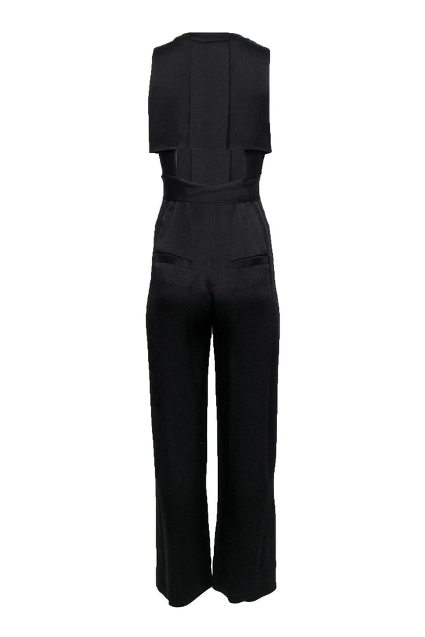 Current Boutique-Marissa Webb - Black Plunge "Jordyn" Jumpsuit Sz 2