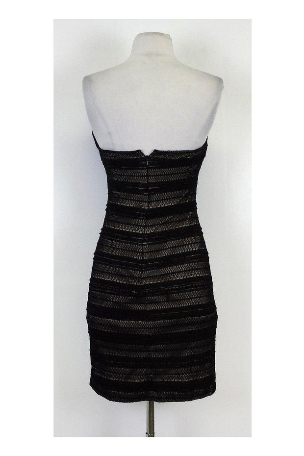 Current Boutique-Mark & James by Badgley Mischka - Black Lace Strapless Dress Sz XS