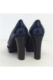 Current Boutique-Marni - Navy Patent Leather & Suede Platform Heels Sz 9