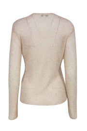 Current Boutique-Max Mara - Beige & Gold Metallic Light Knit Sweater Sz S