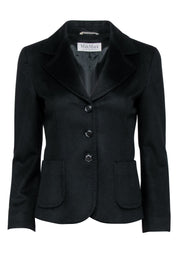 Current Boutique-Max Mara - Black Cashmere Blazer Sz 6