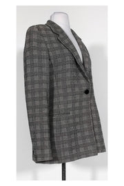 Current Boutique-Max Mara - Black & Cream Plaid Blazer Sz 10