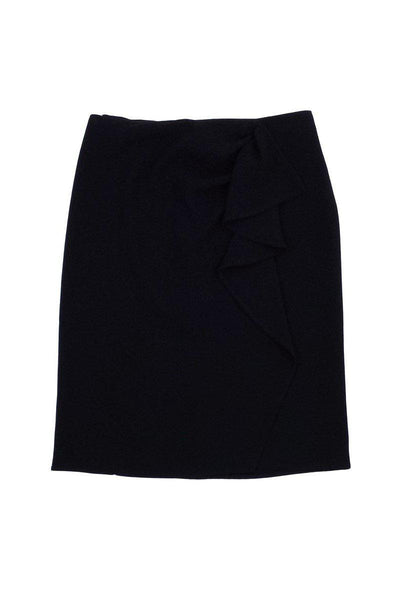 Current Boutique-Max Mara - Black Gathered Skirt Sz 6