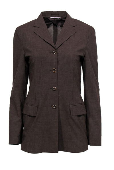 Current Boutique-Max Mara - Brown Longline Oversized Blazer Sz 6