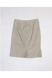 Current Boutique-Max Mara - Cream Striped Skirt Sz 6