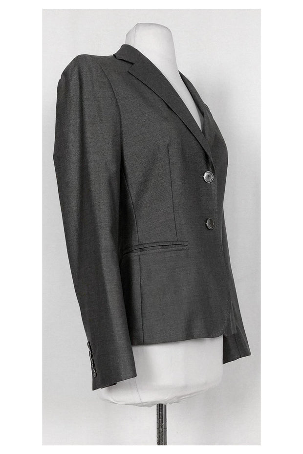 Current Boutique-Max Mara - Grey Fitted Blazer Sz 6