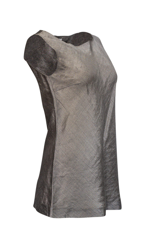 Current Boutique-Max Mara - Grey Tunic Top Sz M