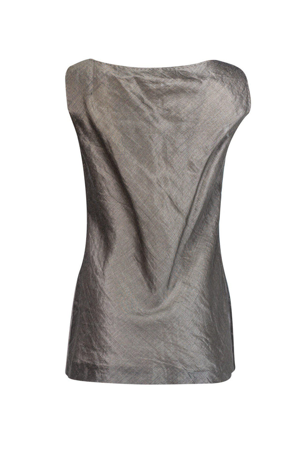 Current Boutique-Max Mara - Grey Tunic Top Sz M