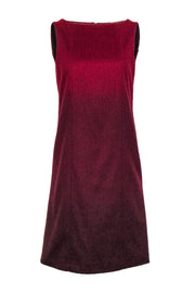 Current Boutique-Max Mara - Red Fuzzy Wool Blend Shift Dress Sz 6