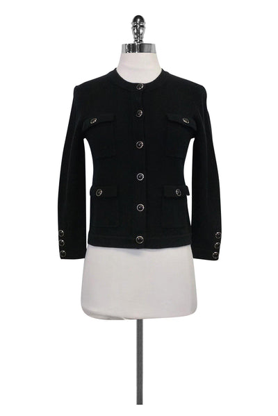 Current Boutique-Michael Kors - Black Cashmere Cardigan Sz XS