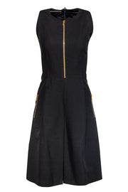 Current Boutique-Michael Kors - Black Cotton Fit & Flare Dress Sz 2