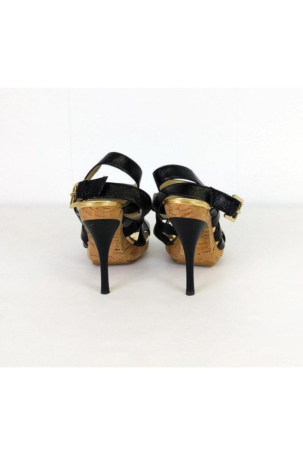 Current Boutique-Michael Kors - Black & Gold Heels Sz 8.5