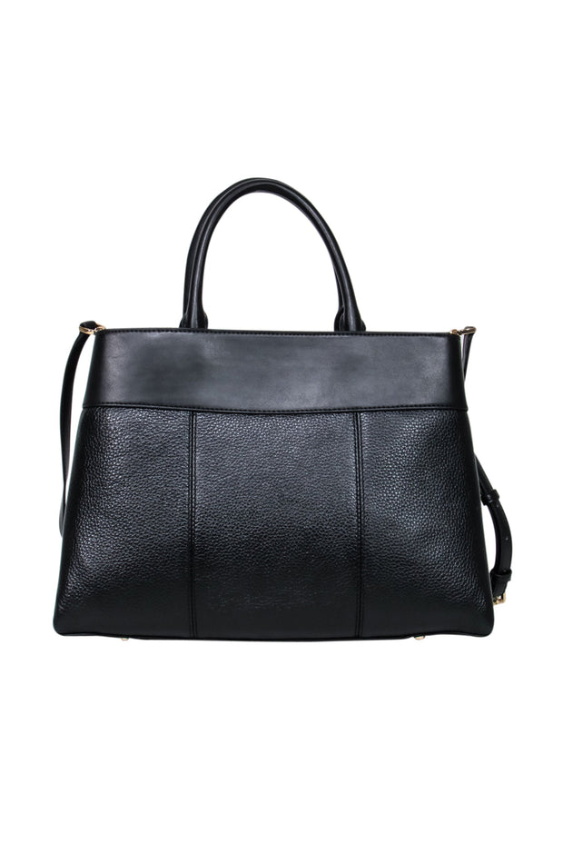 Current Boutique-Michael Kors - Black Structured Satchel w/ Crossbody Strap