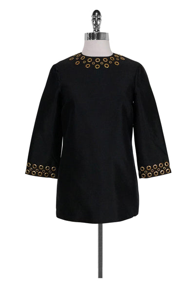 Current Boutique-Michael Kors - Black Wool & Silk Tunic Sz 2