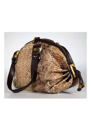 Current Boutique-Michael Kors - Brown Snakeskin Leather Bag