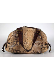 Current Boutique-Michael Kors - Brown Snakeskin Leather Bag