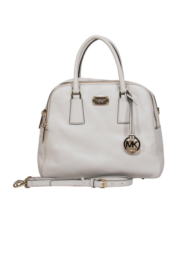 Current Boutique-Michael Kors - Cream Pebbled Leather Convertible Satchel