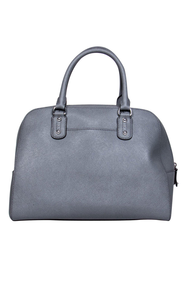 Current Boutique-Michael Kors - Grey Leather Bowling-Style Bag